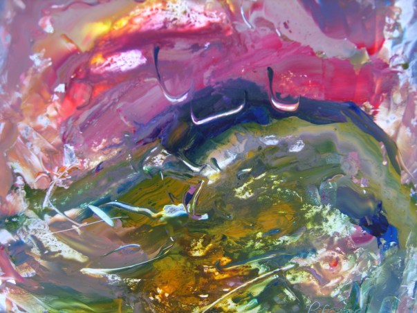 "Wild and free", Oil on glass